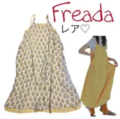 freada フリーダ アシメティアードワンピース ノースリーブ インド製