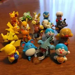 ポケモン・ドラえもん・アンパンマン ミニフィギュア セット