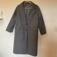 グレー チェスターコート ロング丈のサムネイル
