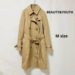 BEAUTY&YOUTH トレンチコート　M ライナー付き　ミドル丈　ベルト