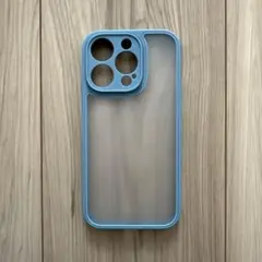 iPhone 14pro ケース　マット　シエラブルー