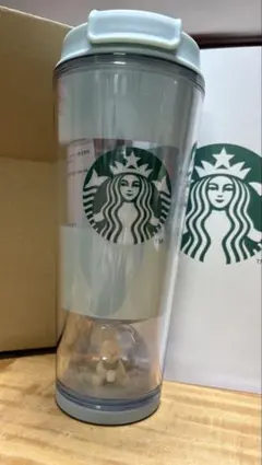 スターバックス スノードームタンブラー ジェラートピケ　水色　スタバ