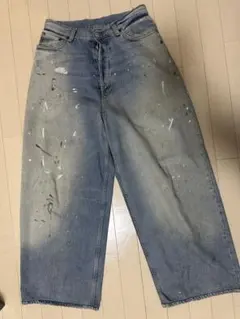 TSY RIPPED WIDE STRAIGHT DENIM [INDIGO] - メルカリ