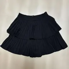 GRL黒 フレアスカート ショートパンツ付き