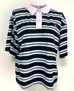 ★新品タグ付き Jack Bunny ストライプポロシャツ（チェリー刺繍）★