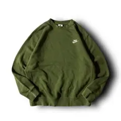 NIKEナイキ クラブプルオーバークルースウェットBV2662-327 カーキM