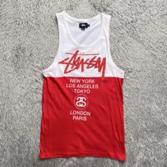STUSSY タンクトップ ワールドツアー