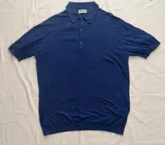 JOHN SMEDLEY ニットポロシャツM ネイビー - メルカリ