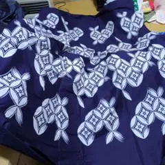 最終処分【お値引きしました】紫色 花柄 大判風呂敷 204センチ✕204センチ