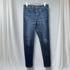 無印良品 スキニーデニムパンツ ストレッチ 美脚 細見え 定番人気 M 春夏秋のサムネイル