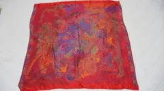 MORABITO シルク　大判スカーフ　84cm モラビト