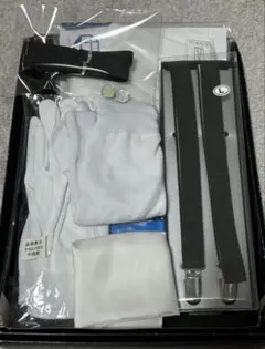 新郎小物8点セット プリマカーラ 結婚式 メンズ シャツ サスペンダカフスボタン