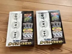 ブラックボルト　ホワイトフレア　カードファイルセット　2個
