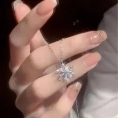 恋と深空 レイ Zayne 雪の結晶 ネックレス 大粒 キラキラ