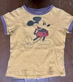 デニムダンガリー　ミッキーマウス Tシャツ 120cm