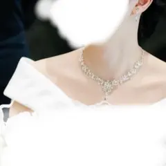 ブライダルジュエリー　ネックレス イヤリング セット