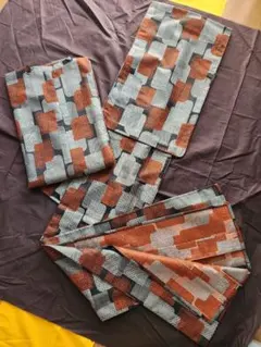 小紋着物と道行きセット [リメイク素材]　採寸なし