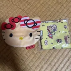 ハローキティ ぬいぐるみポーチとハンカチセット