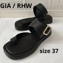 GIA/RHW ジアボルギーニ レザー アンクル ストラップ サンダル 35