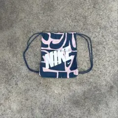 【デザインカラー】NIKE ナップザック　ネイビー×ピンク×ホワイト
