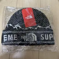 THE NORTH FACE supreme ニット帽 ブラック 新品