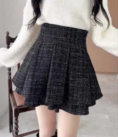 INGNI ツイードタックミニスカート