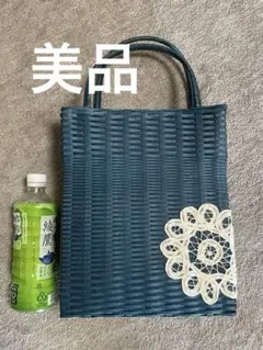 ハンドメイド　カゴバッグ