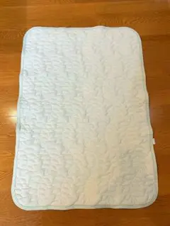 PUPPAPUPO 敷きパッド 60cm x 90cm リーフ×グリーン
