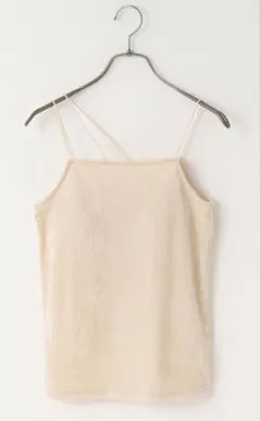 ローリーズファーム　ベロアカップキャミ　アイボリー