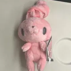 【ラウンドワン限定】チャックGP 汎用うさぎ ぬいぐるみマスコット【ピンク】 ①