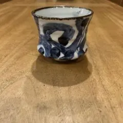 希少】菊池昭 益子焼 鶉文 ぐい呑み 盃 陶磁器 お猪口 酒器 現代工芸