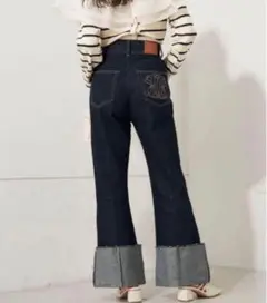 CHICO ロールアップデニム ネイビー ０サイズ