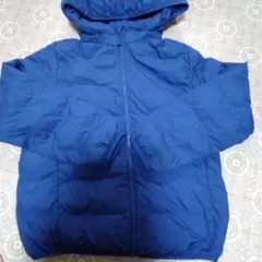 ユニクロ！ネイビー フード付き 中綿コート