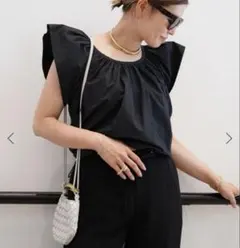Deuxieme Classe CELERI フレンチスリーブ Tシャツ 黒 - メルカリ