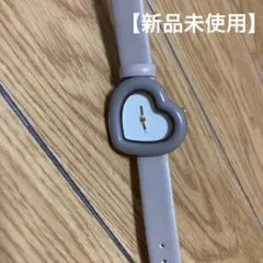 【新品未使用】腕時計 アナログ ウォッチ ハート グレー ゴールドのサムネイル