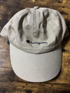 Champion ベージュ ベースボールキャップ