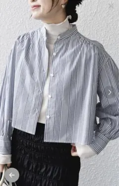 SHIPS 長袖シャツ　ストライプ