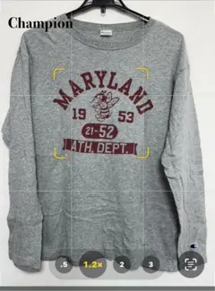 CHANPION チャンピオン 長袖カットソー C3-J407 グレー