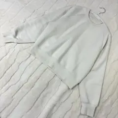 GU❣️長袖 スエット 裏起毛 アイボリー Mサイズ✨️訳あり✨️のサムネイル
