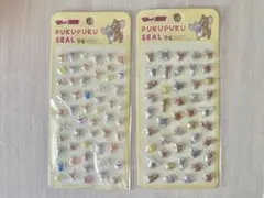 トムとジェリー　ぷくぷくシール　2枚セット