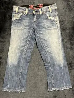 EDWIN - SOMETHING カプリデニム ダークブルー