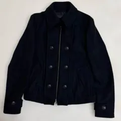 PPFM ナポレオンジャケット L ブラック 錨ボタン 袖ベルト オールブラック