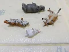 動物フィギュアセット 虎 ウサギ カンガルー 象
