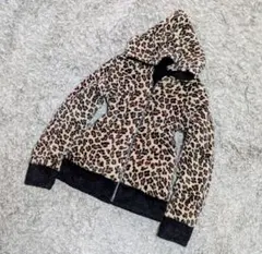 ヒョウ柄 パーカー