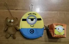 ミニオン ポーチとキーホルダーセット