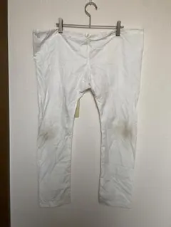 ホワイト カジュアルパンツ アイボリー 薄手 春 夏 虫除け 大きめ