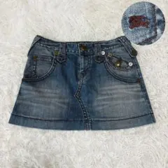 希少✨　バーバリーブルーレーベル　ミニスカート　デニム　Mサイズ　ホースマーク