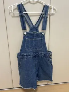 Repipi armario デニムサロペット　ショートオーバーオール　Lサイズ