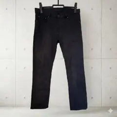 ユニクロ　ウルトラストレッチスキニーフィットジーンズ　メンズ　ブラック