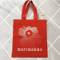 新品　marimekko【マリメッコ】ウニッコ　トートバッグ　赤　キヨスキ